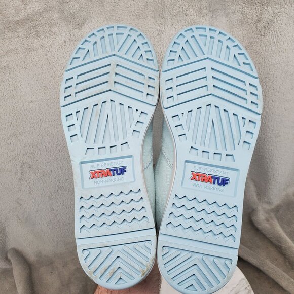 Xtra Tuf Shoes Womens Size 10 Light Blue Canvas Sheng Fu Slip On Sneaker - Picture 8 of 10